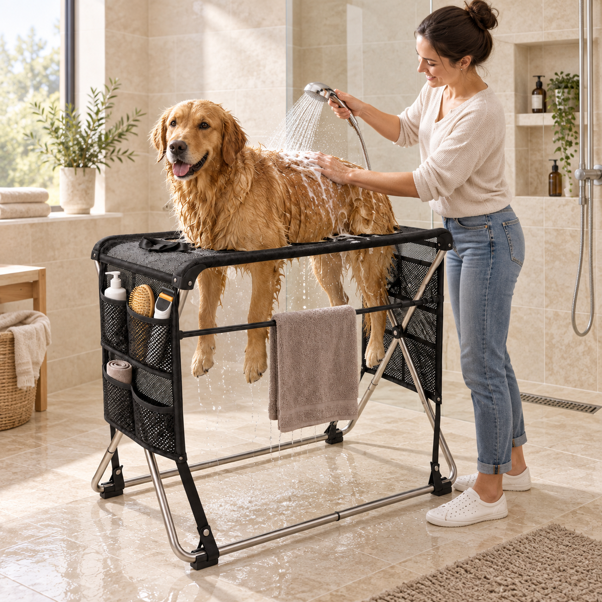 PawPerch bath and grooming stand
