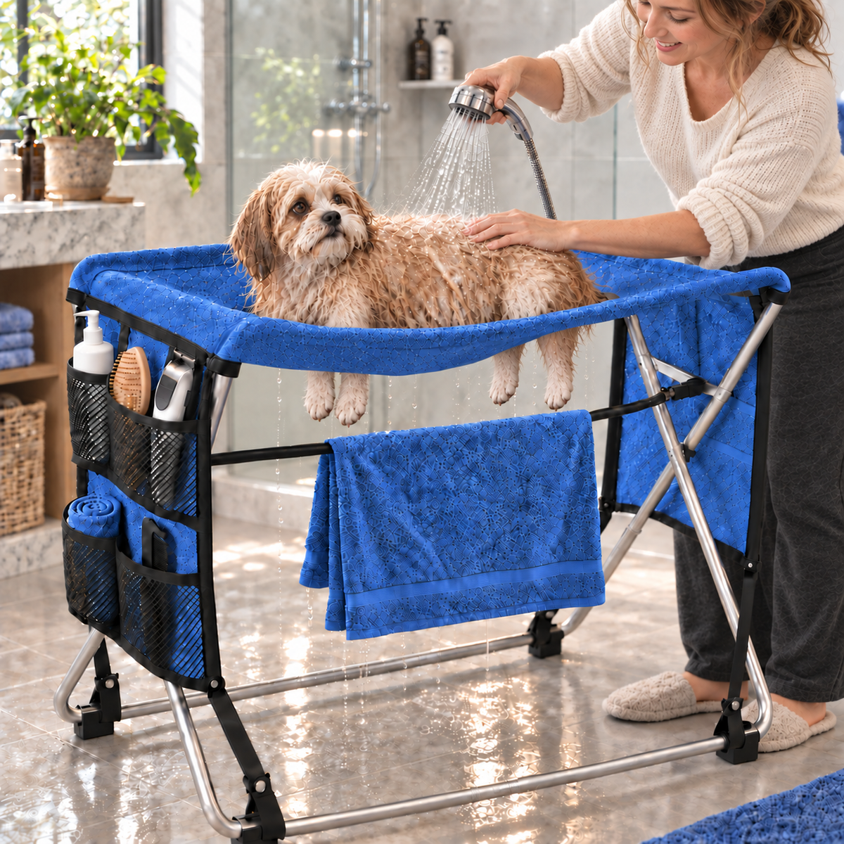 PawPerch used for grooming